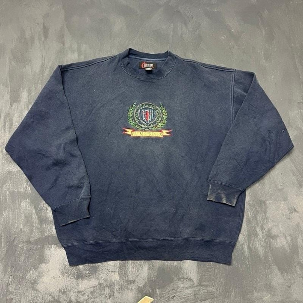 Vintage Palm Springs Golf Club Sweatshirt Mens XL Blue 1990s